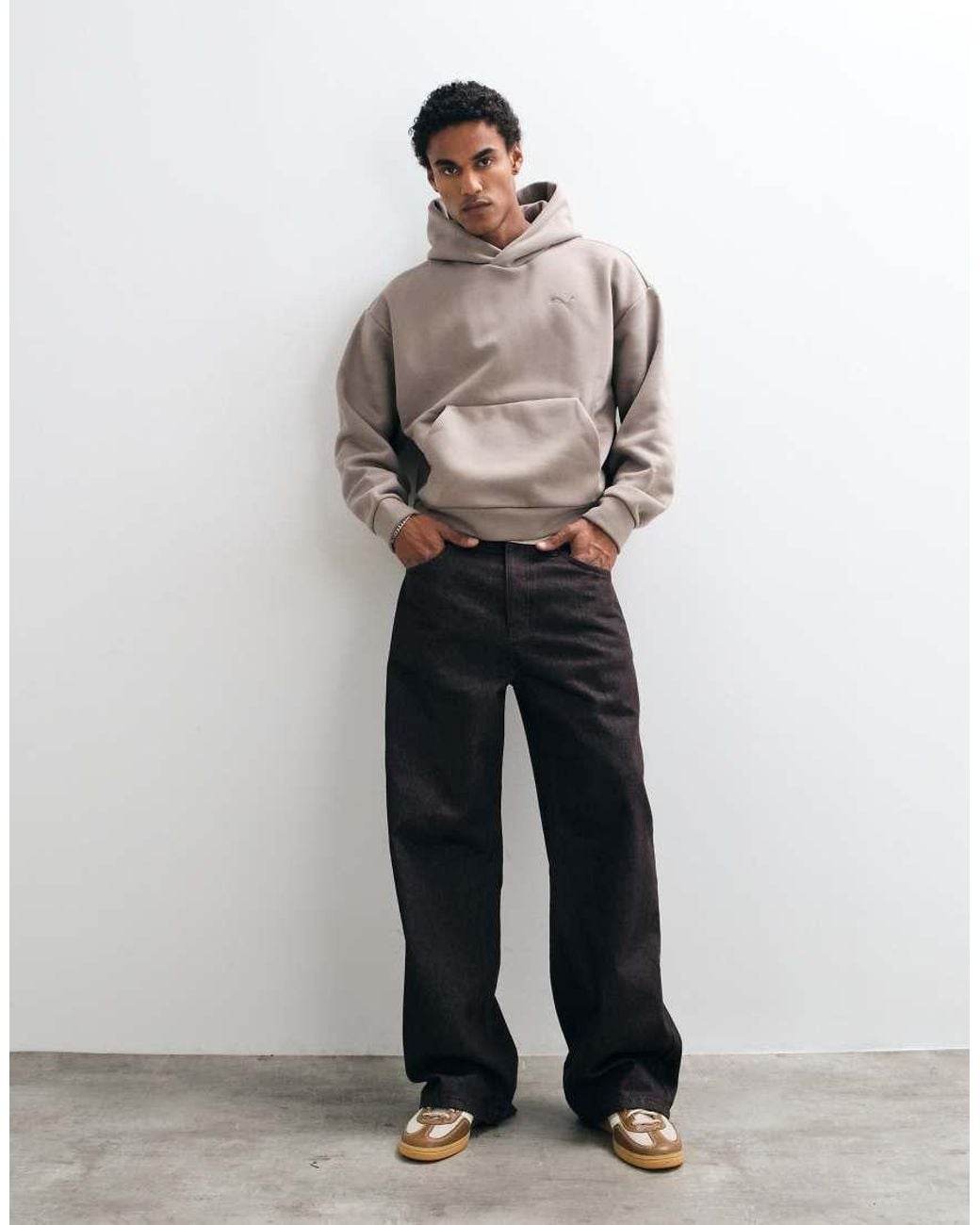 PUMA Natural Essentials Heavy Fleece Boxy Hoodie Oversized for men