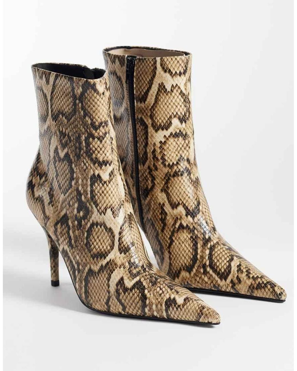 ASOS White Rhea High Stiletto Ankle Boots
