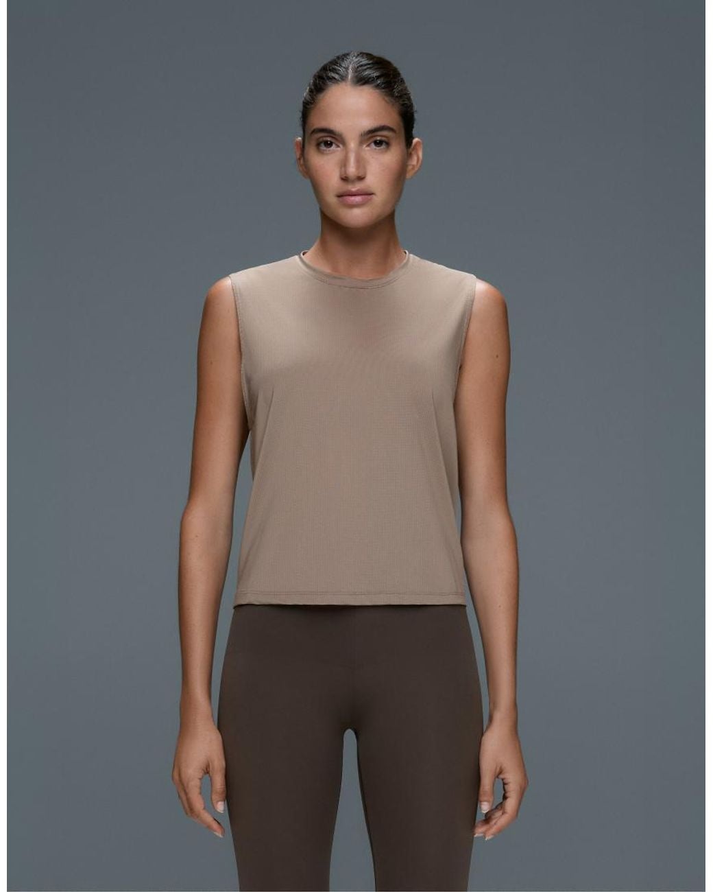 Oysho White Technical Sleeveless T-shirt