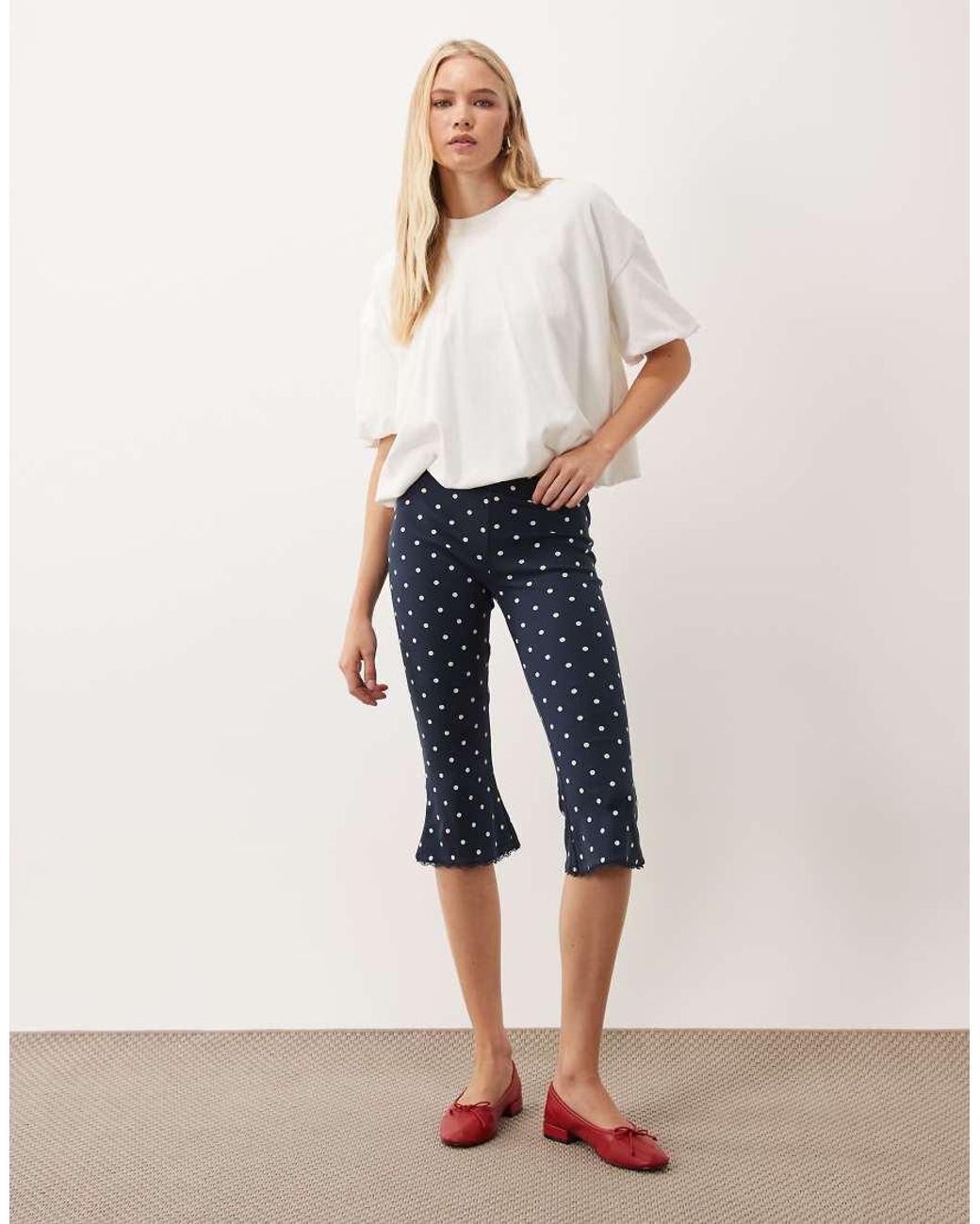 Miss Selfridge Natural Capri Pant Co-Ord