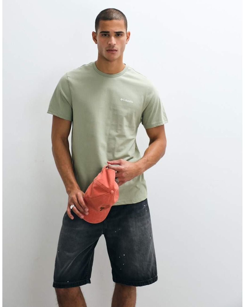 Columbia Green Csc Outdoor Back Graphic T-shirt for men