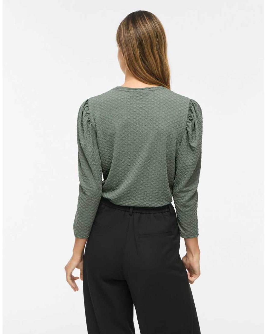 Vila Green 3/4 Sleeved Top