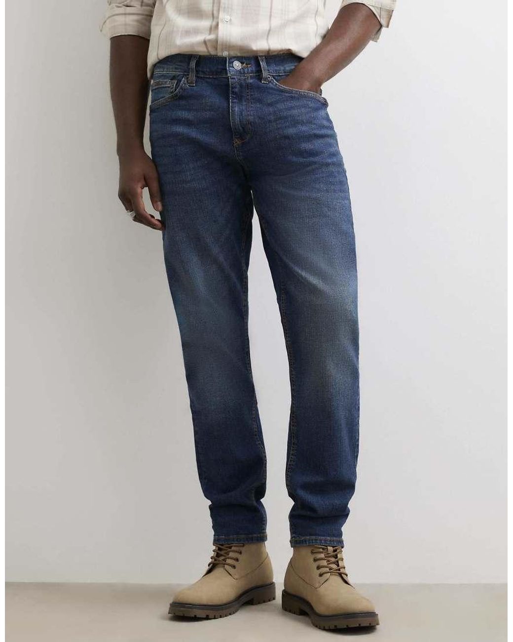 River Island White Slim Fit Jeans for men