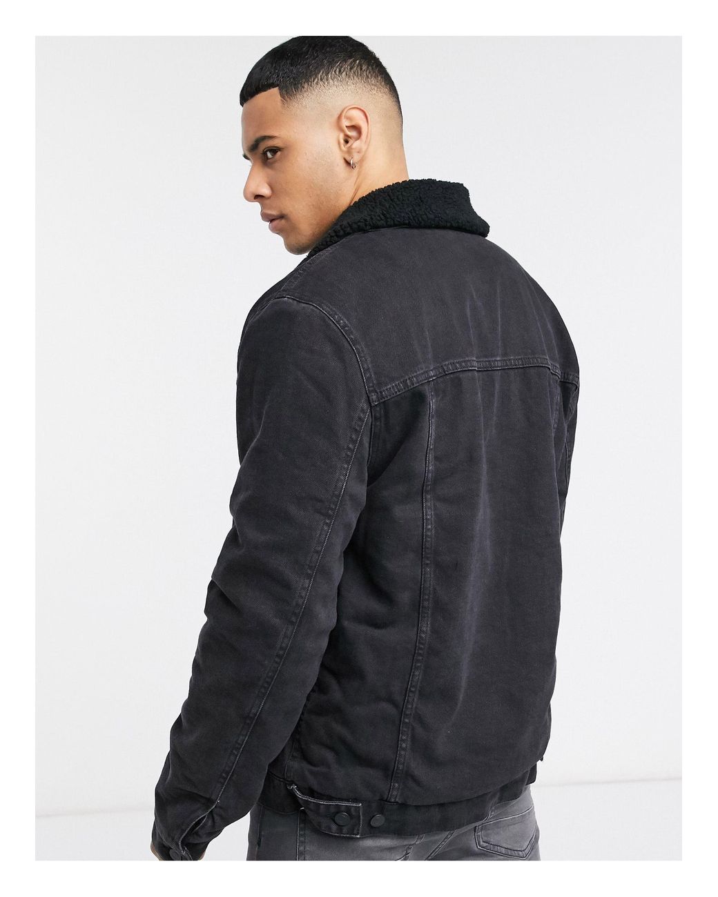 teddy lined denim jacket