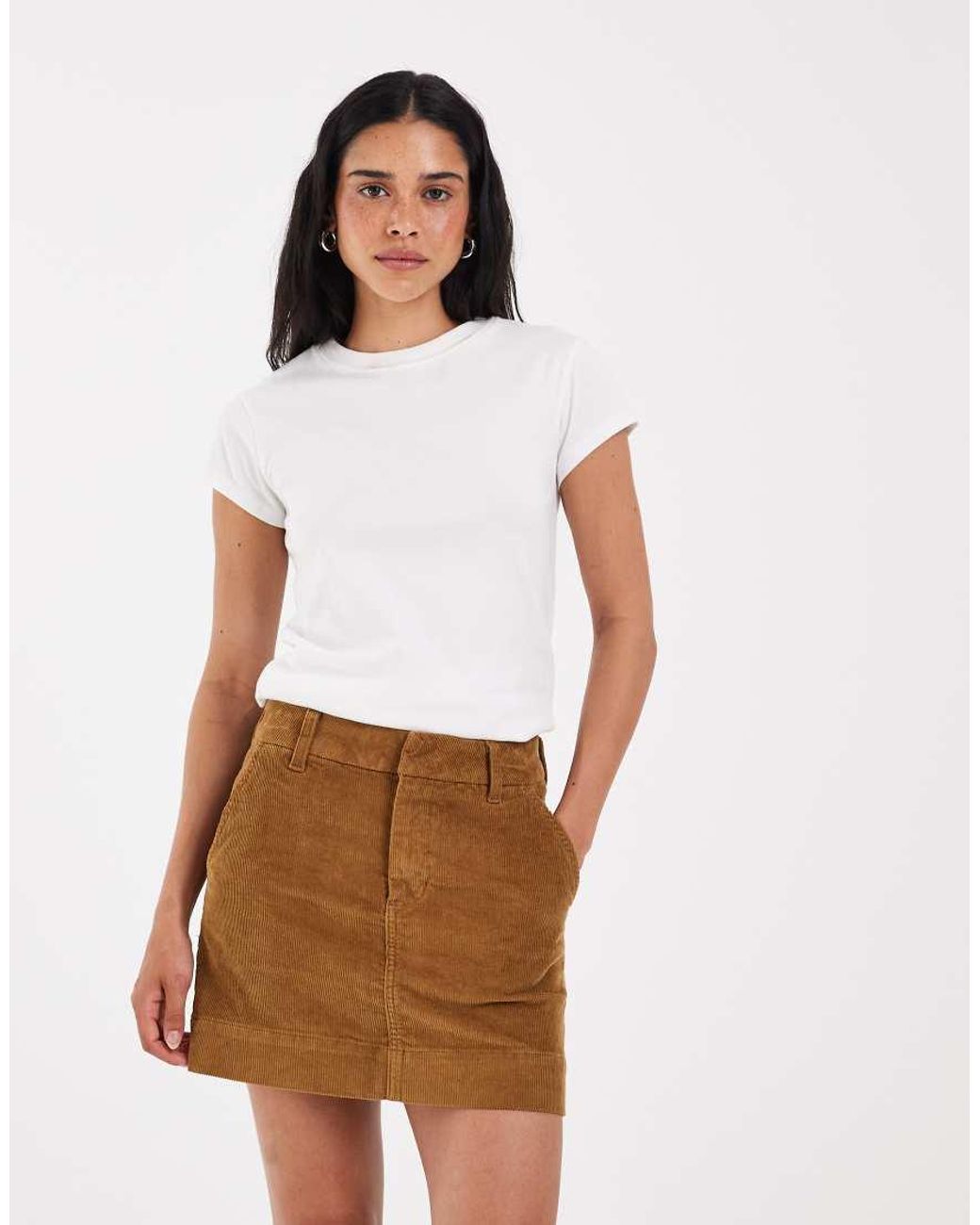 Lee Jeans Blue Suedette Mini Skirt