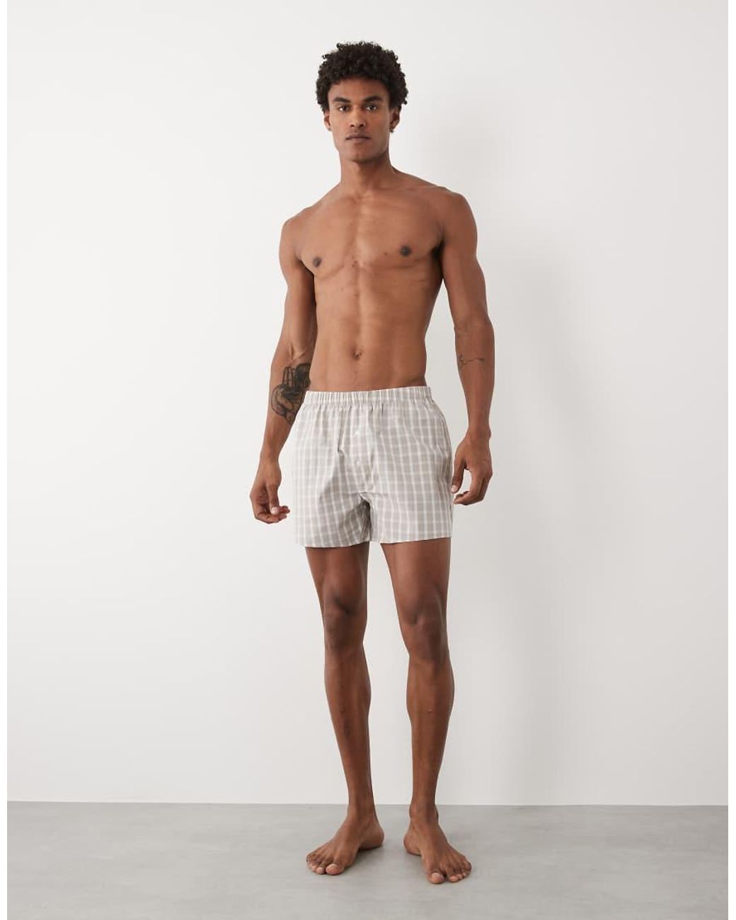 ASOS White 2 Pack Woven Boxers for men