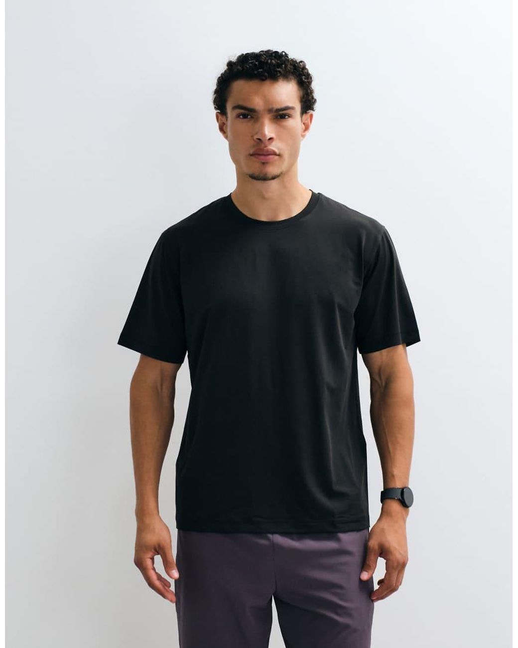 Jack & Jones Black Sports Breathable Training T-shirt for men