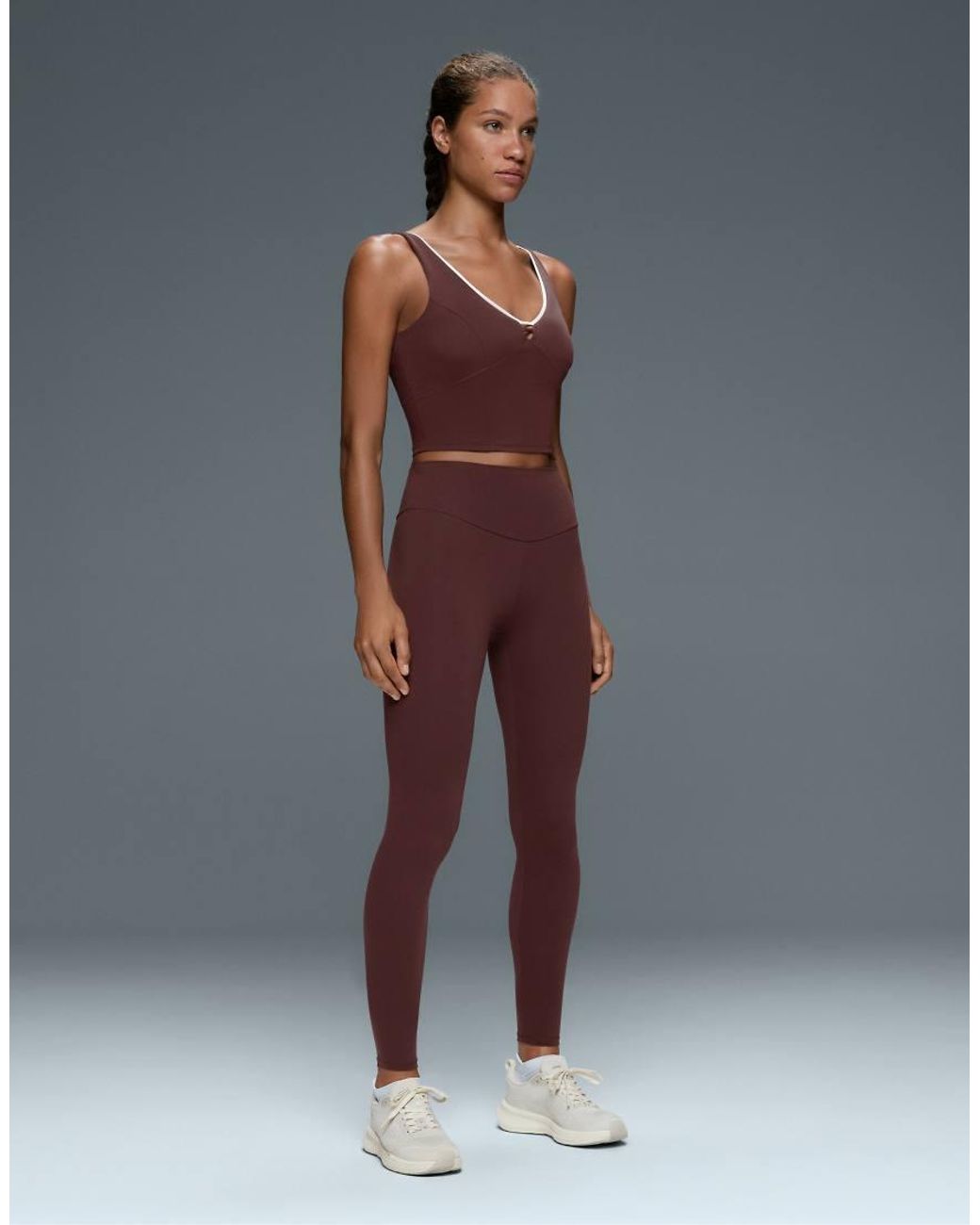 Oysho Red Comfortlux V-neck Tank Top