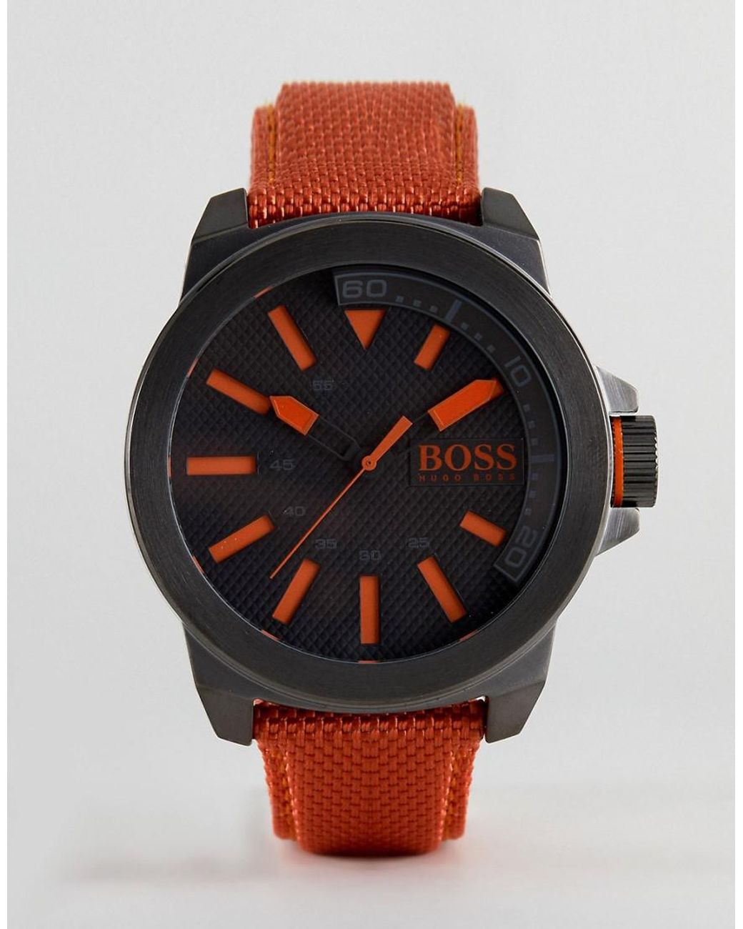 BOSS Orange By Hugo Boss New York Watch With Orange Strap for Men | Lyst UK
