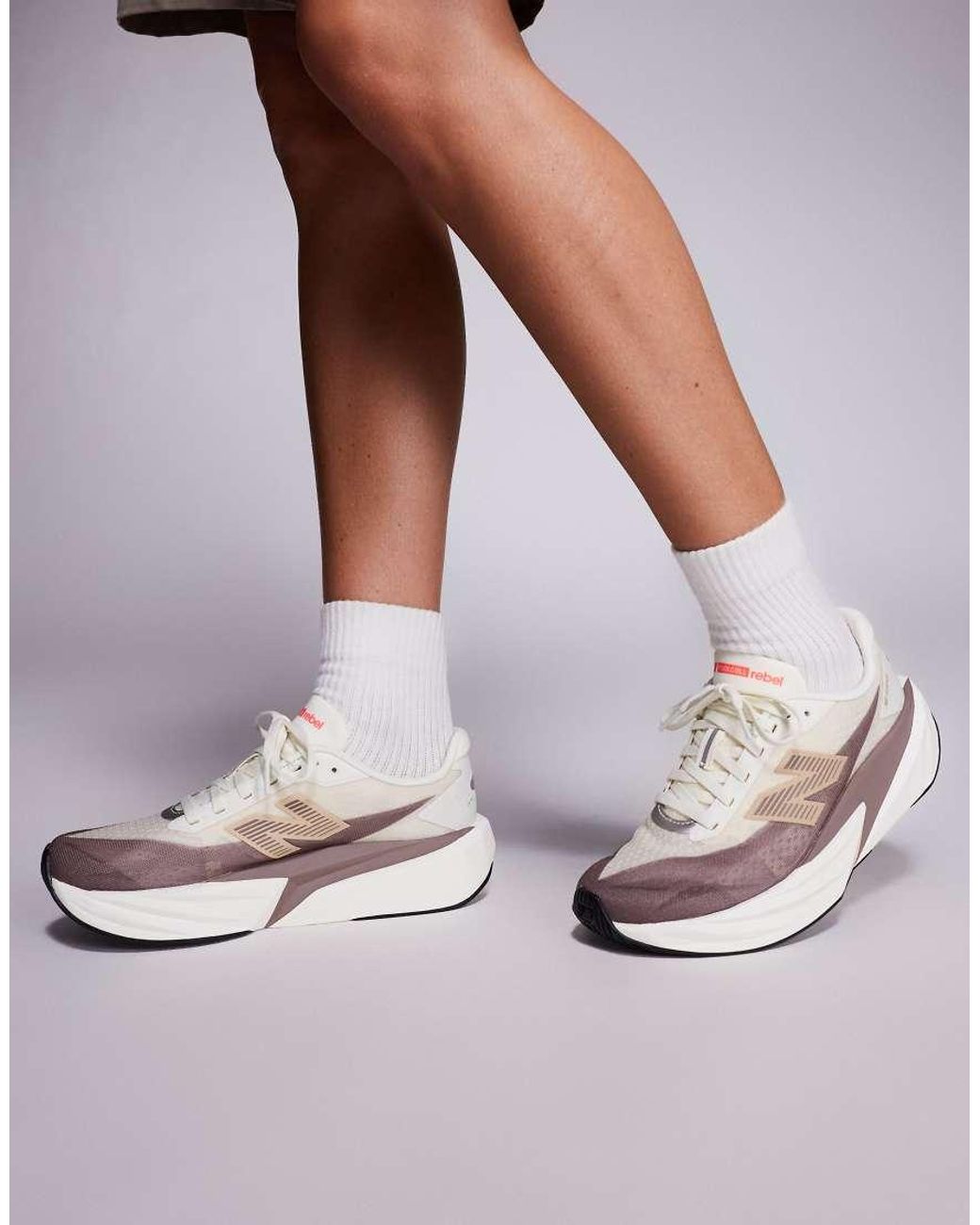 New Balance Brown Fuelcell Rebel V5 Running Trainers