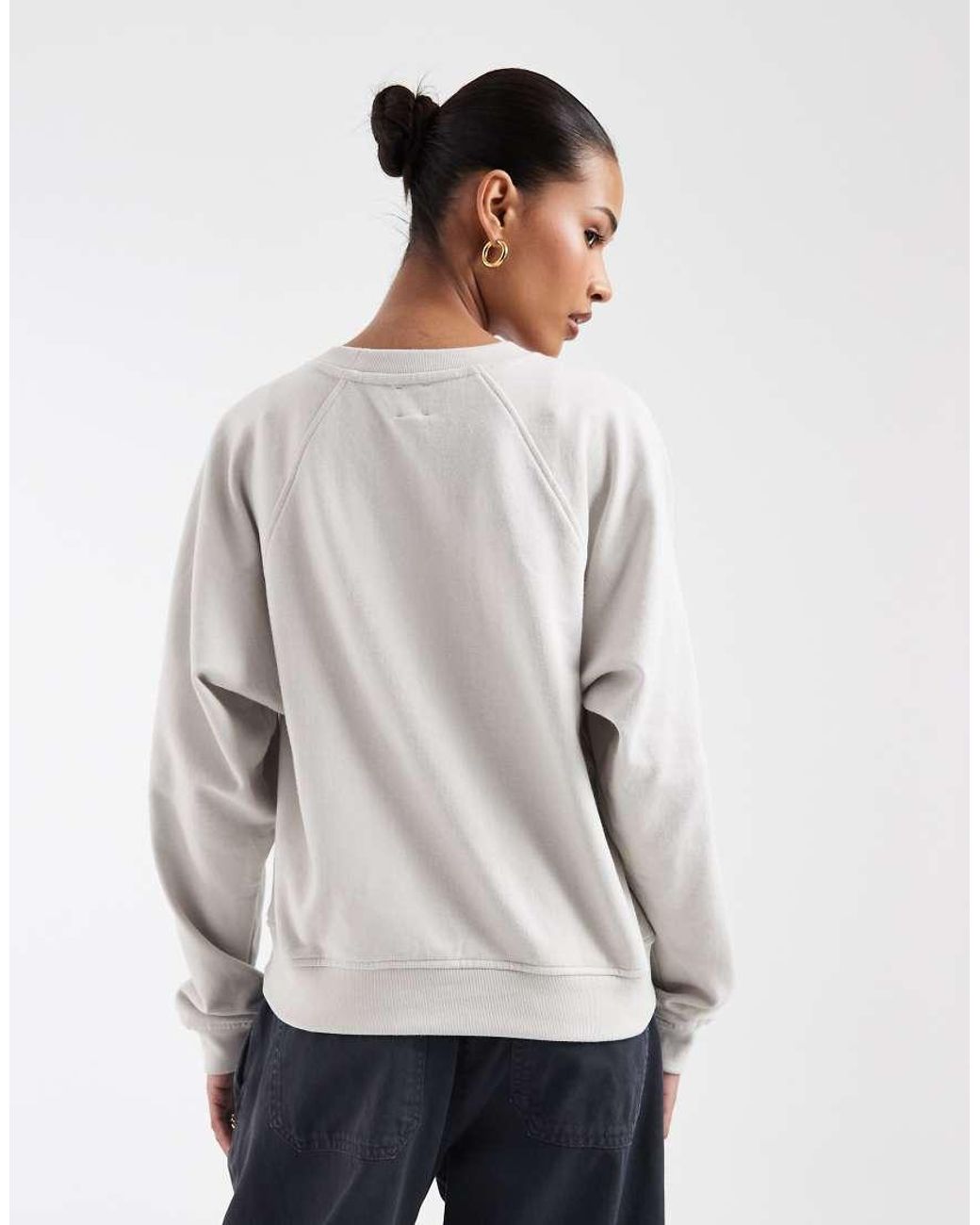 Gap White Colleigate Logo Sweatshirt Co-ord