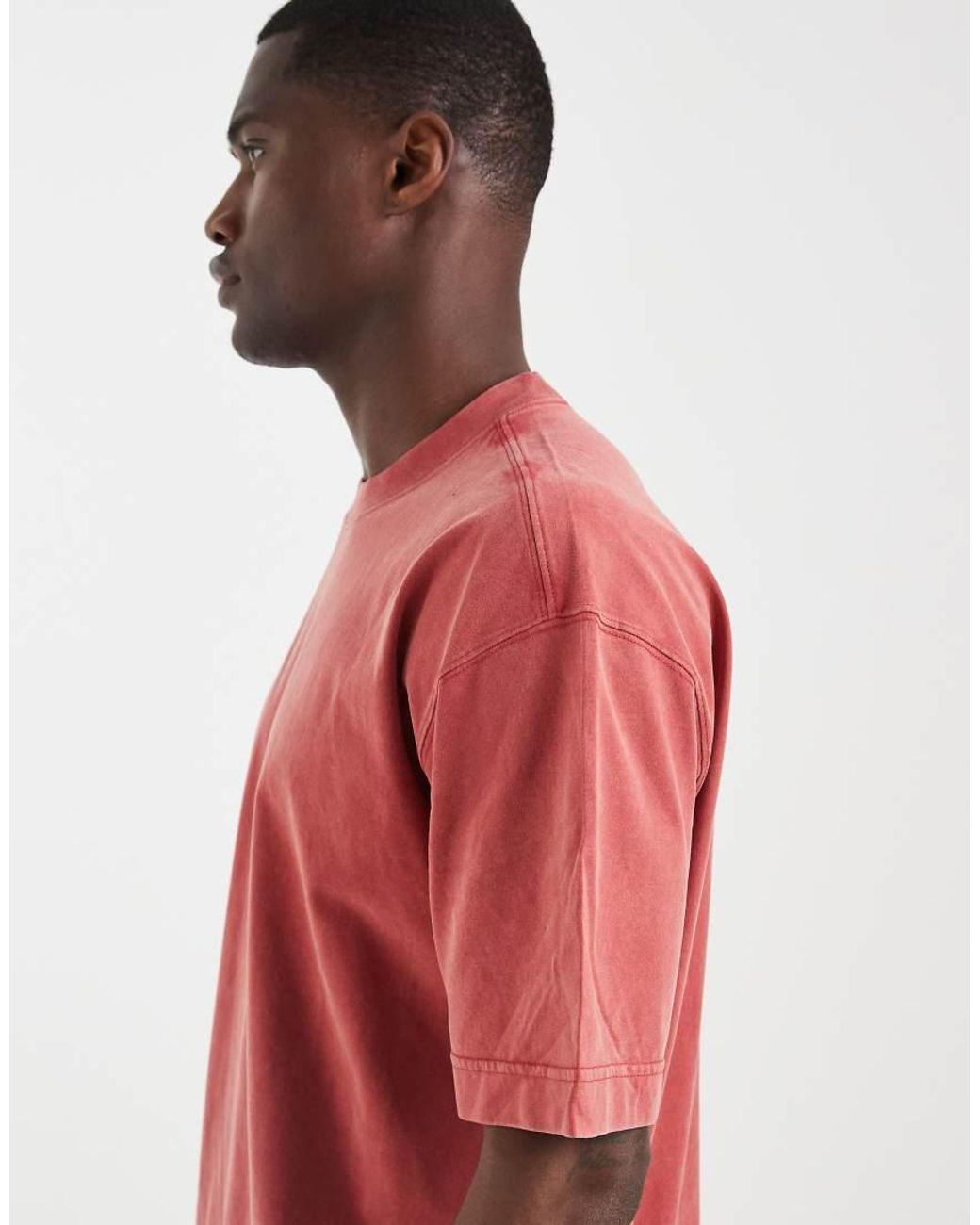 Hollister Red Boxy T-shirt for men