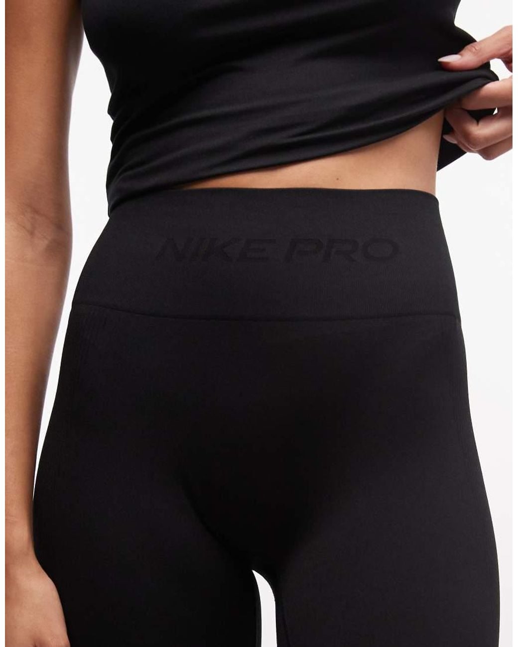 Nike Black Nike Pro Training Dri-fit Seamless 7/8 legging