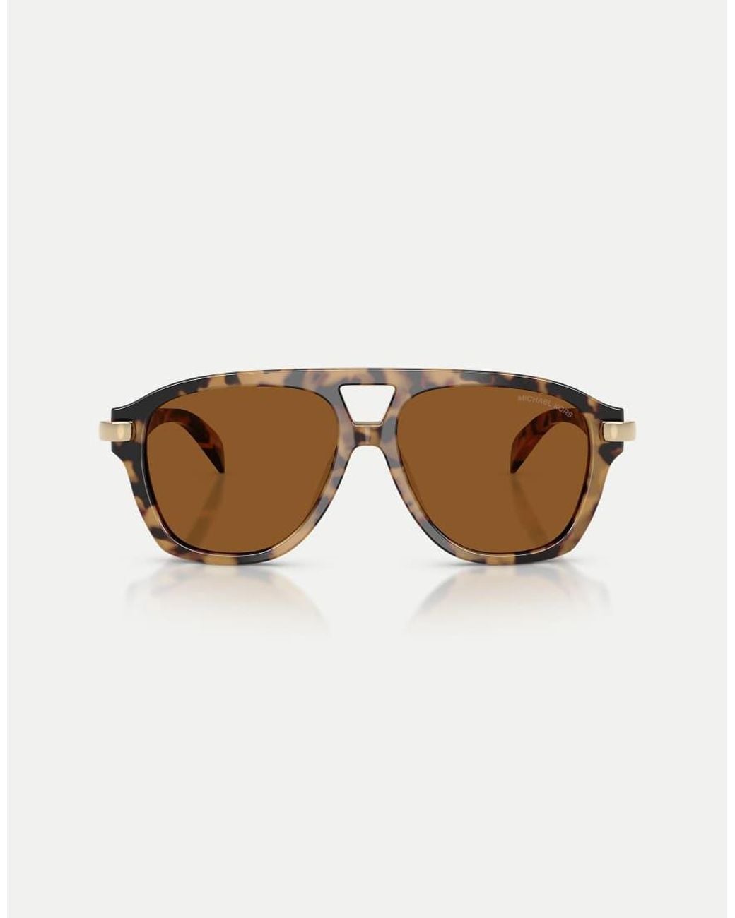 Michael Kors Brown Grenada Pilot Sunglasses With Lens