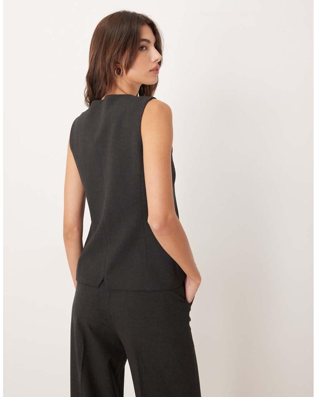 Mango Black Daisy Tailored 3 Piece Set Vest