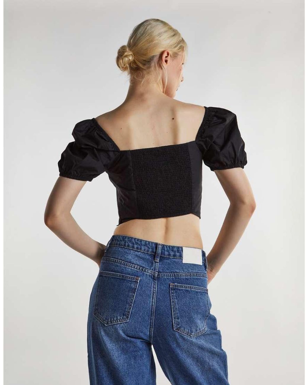 Glamorous Blue Scoop Neck Tops