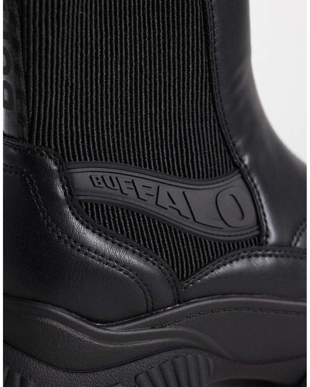 Buffalo Black Doozer Chelsea Boots