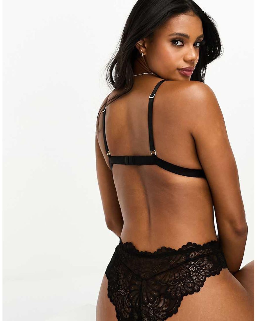 ASOS Black Sienna Lace Classic Triangle Bra