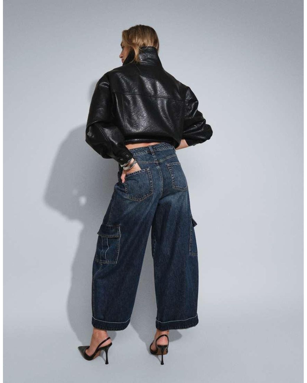 ASOS Blue Utility Cargo Jean
