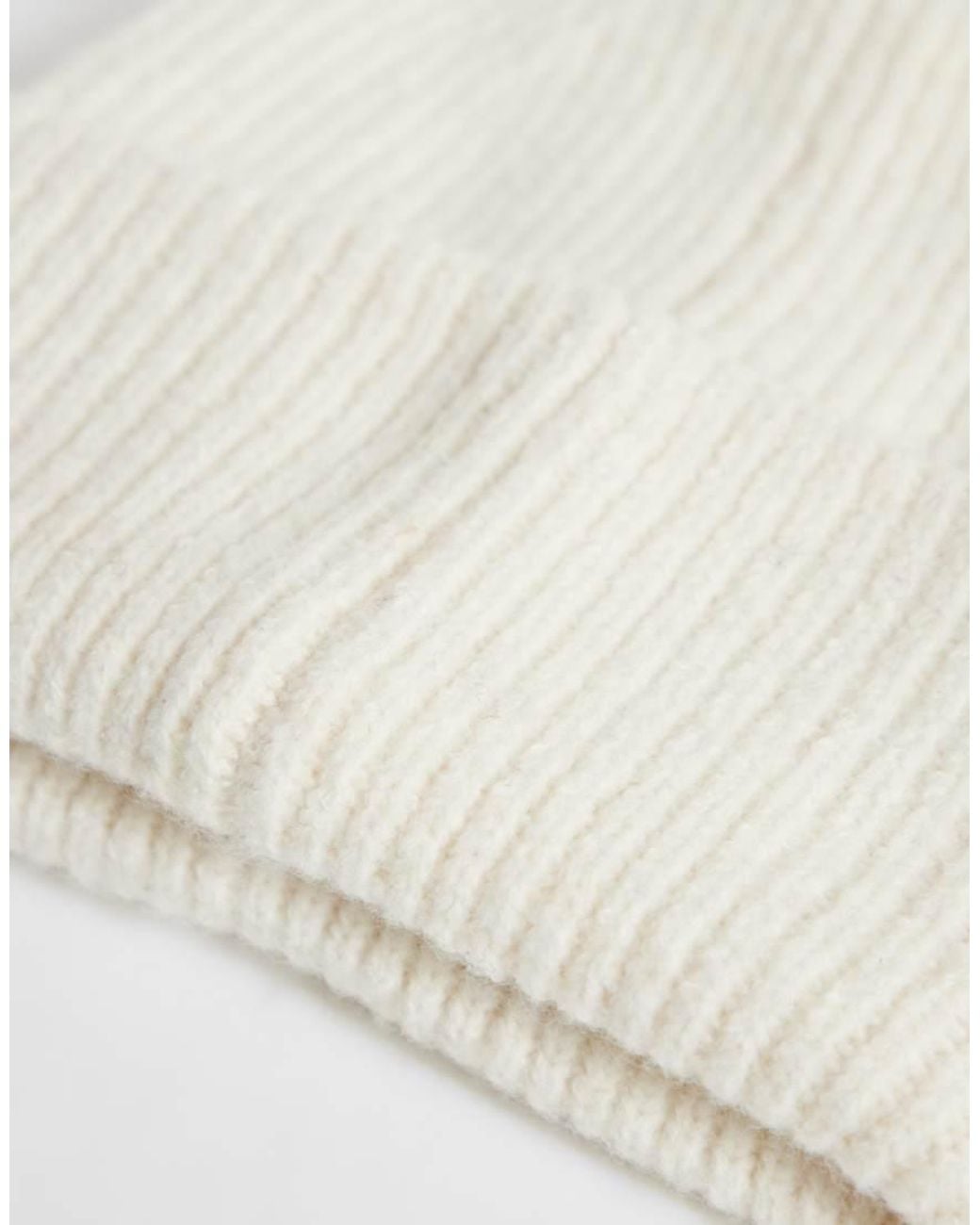 Gina Tricot White Mix And Match Rib Beanie