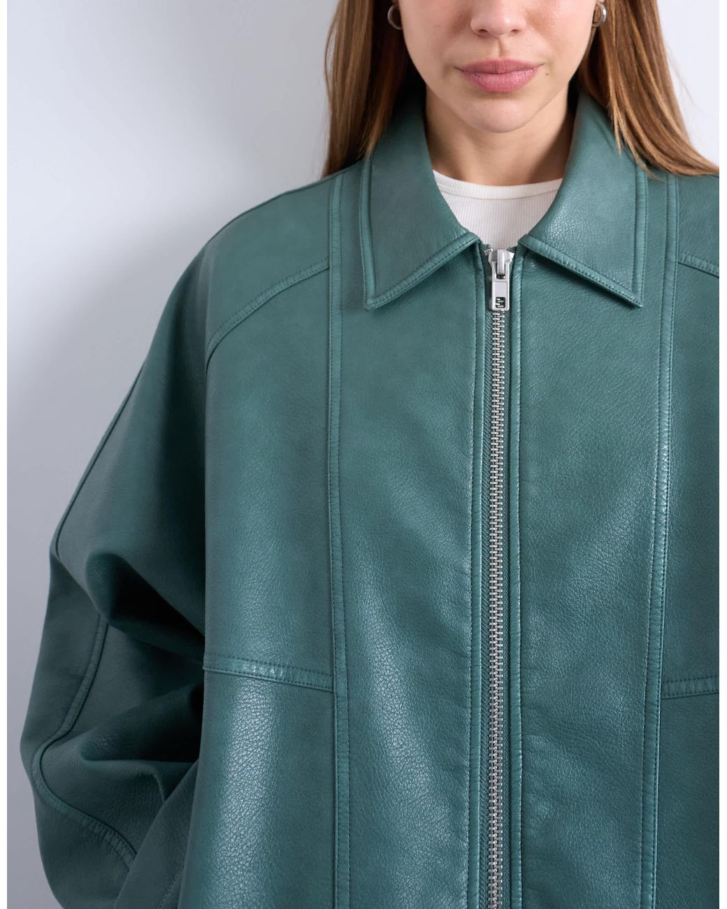 TOPSHOP Blue – jacke aus pu