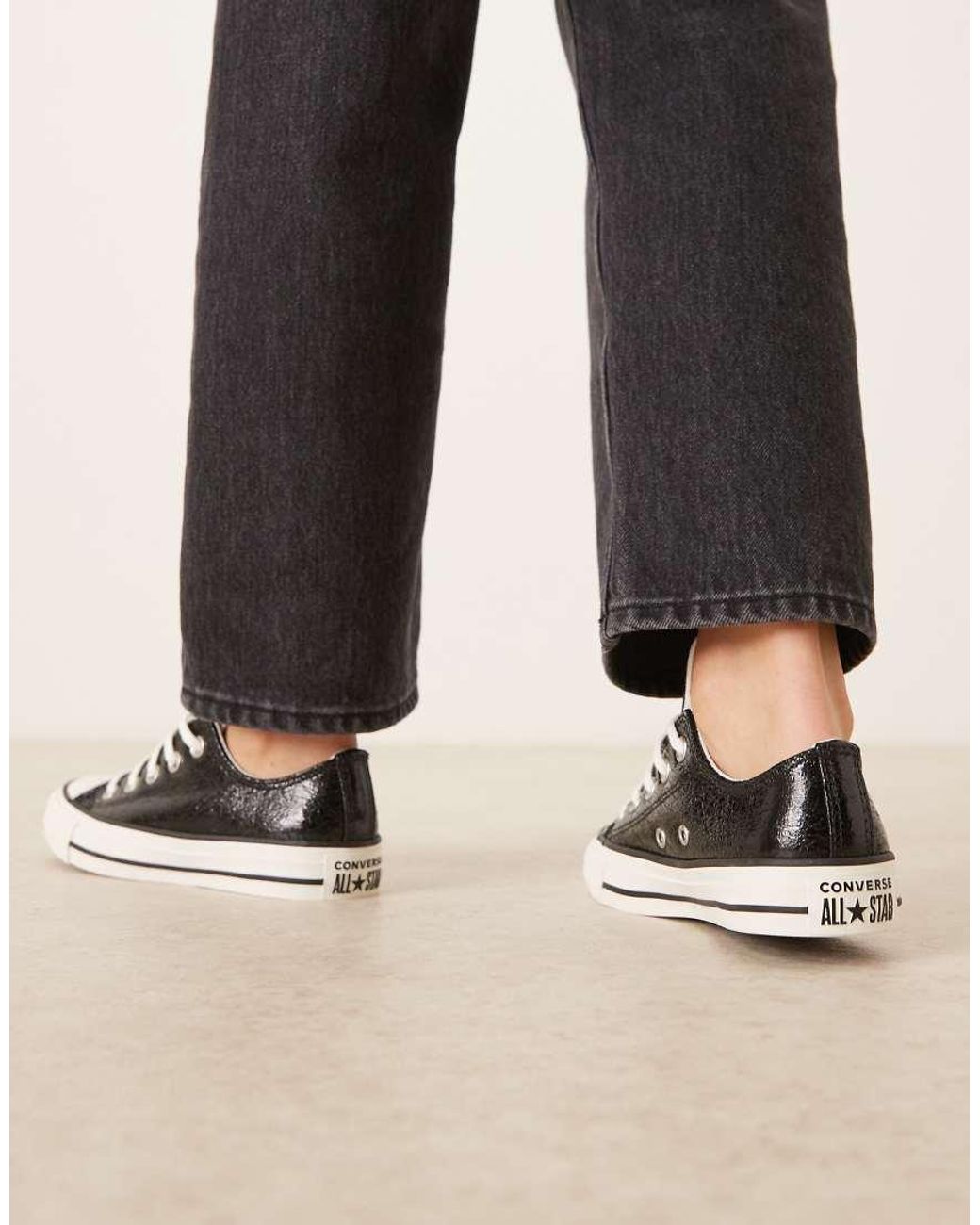 Converse Black Chuck Taylor All Star Ox Trainers
