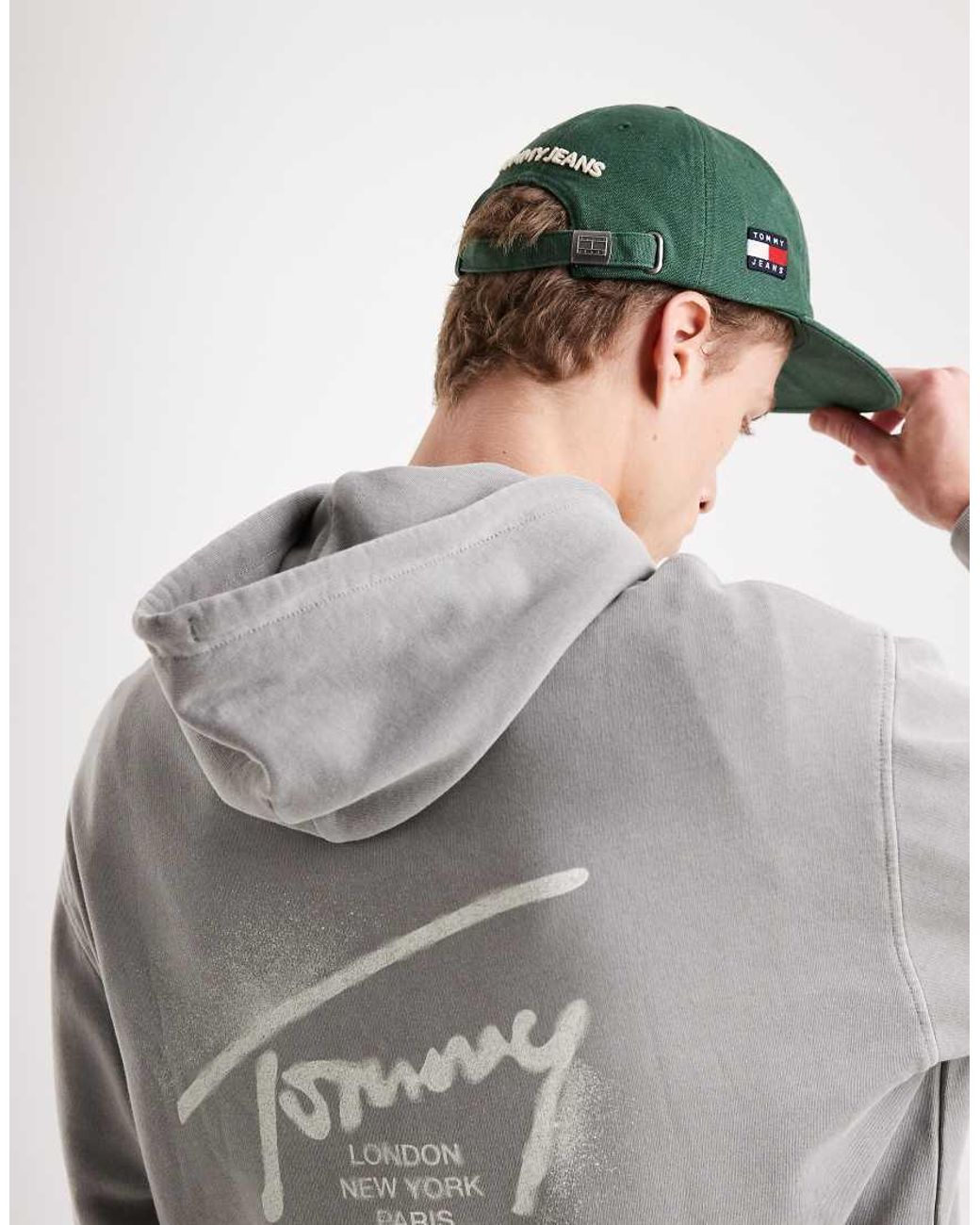 Tommy Hilfiger Gray World Gym Logo Cap for men