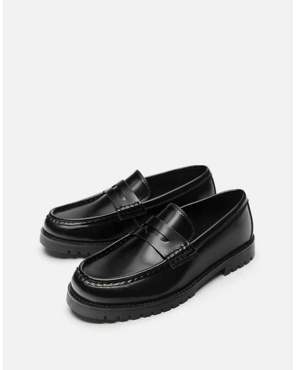 Pull&Bear White Chunky Sole Loafers for men