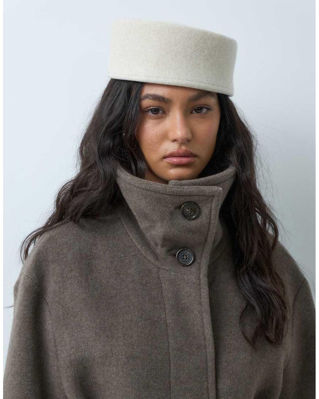 ASOS Natural Pillbox Hat
