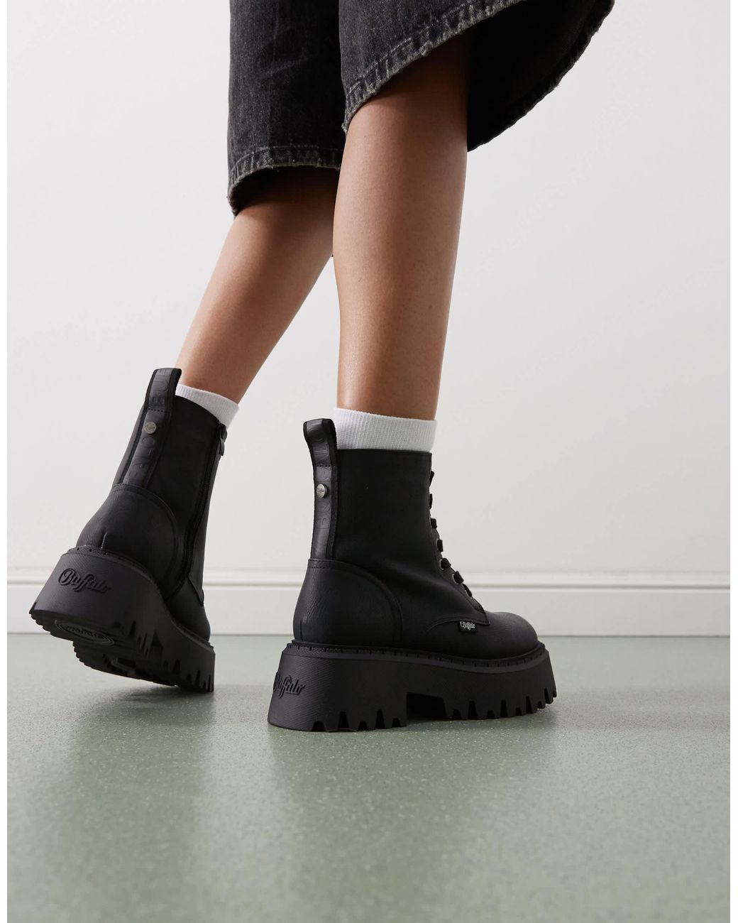 Buffalo Black Fur Lined Boot