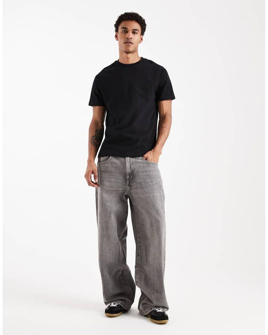 ASOS Black Super Heavyweight Regular Fit T-shirt for men