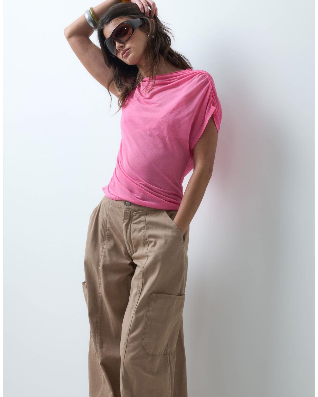 ASOS Multicolor Casual Pants With Elasticated Hem