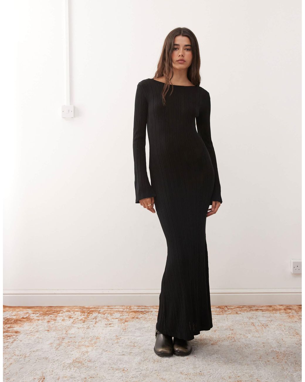 slim fit dress slacks Blue Wedding Maxi Dress  Slim Fit with Pleated Shoulder Detail  Noosgop