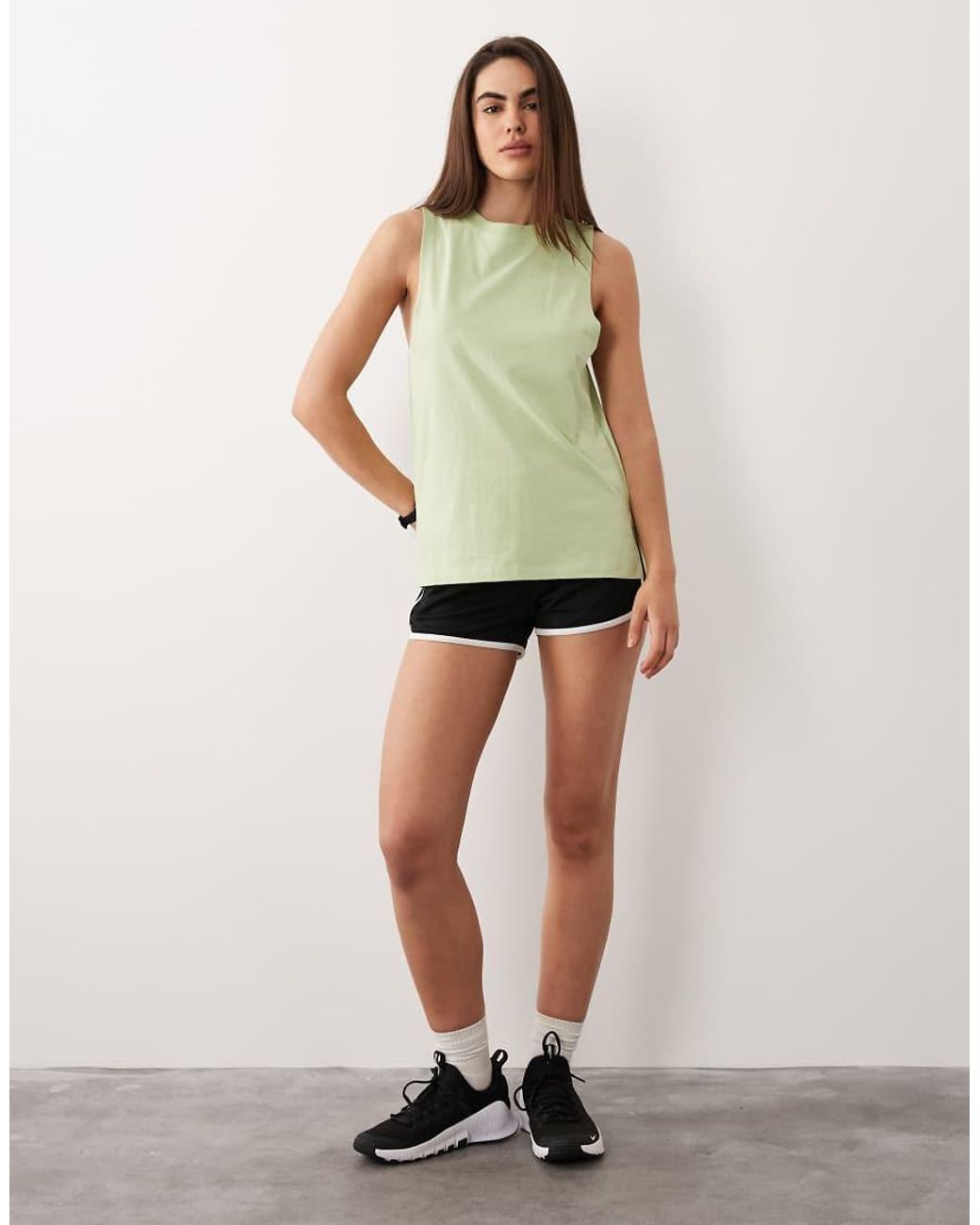 4505 Green Icon Cotton Drop Armhole Vest With Quick Dry Finish