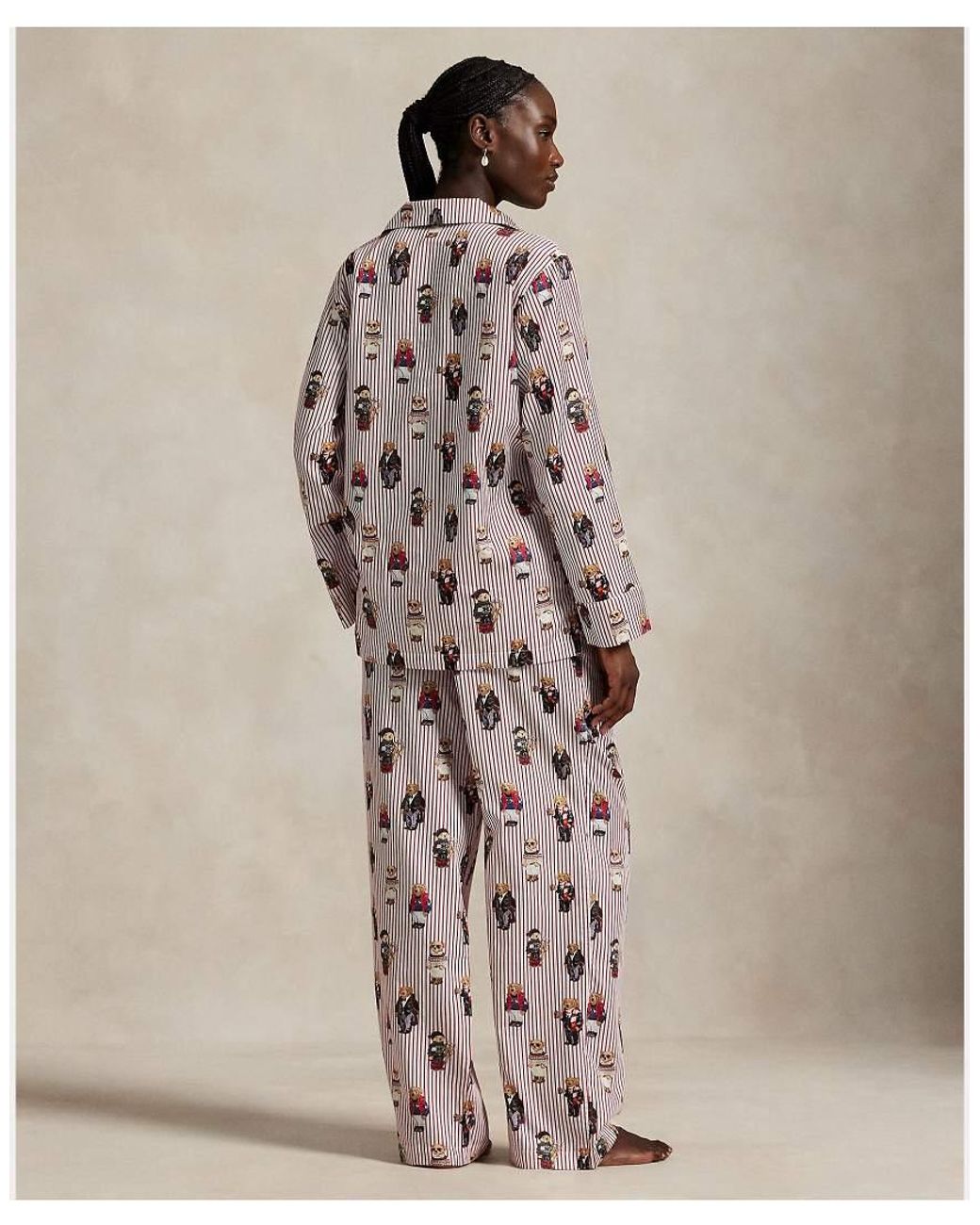 Polo Ralph Lauren Natural Bear Cotton Pyjama Set