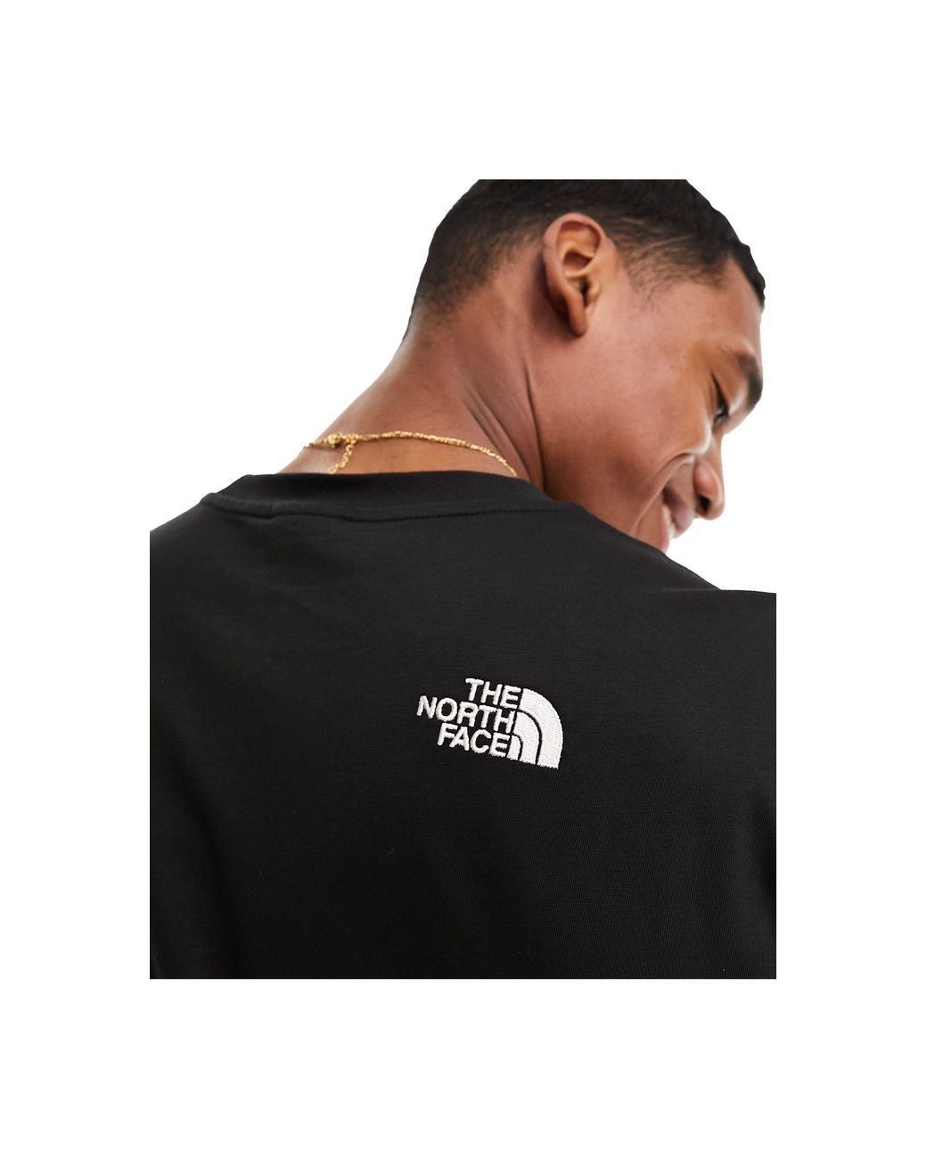 The North Face Oversized Dropped Shoulder T-Shirt in Black