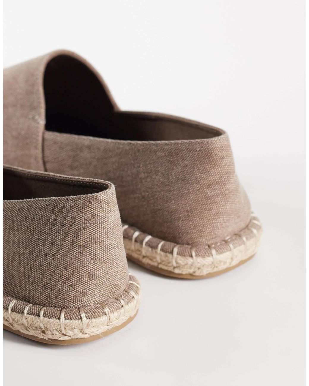 ASOS Natural Espadrilles With Raffia Toe Caps for men