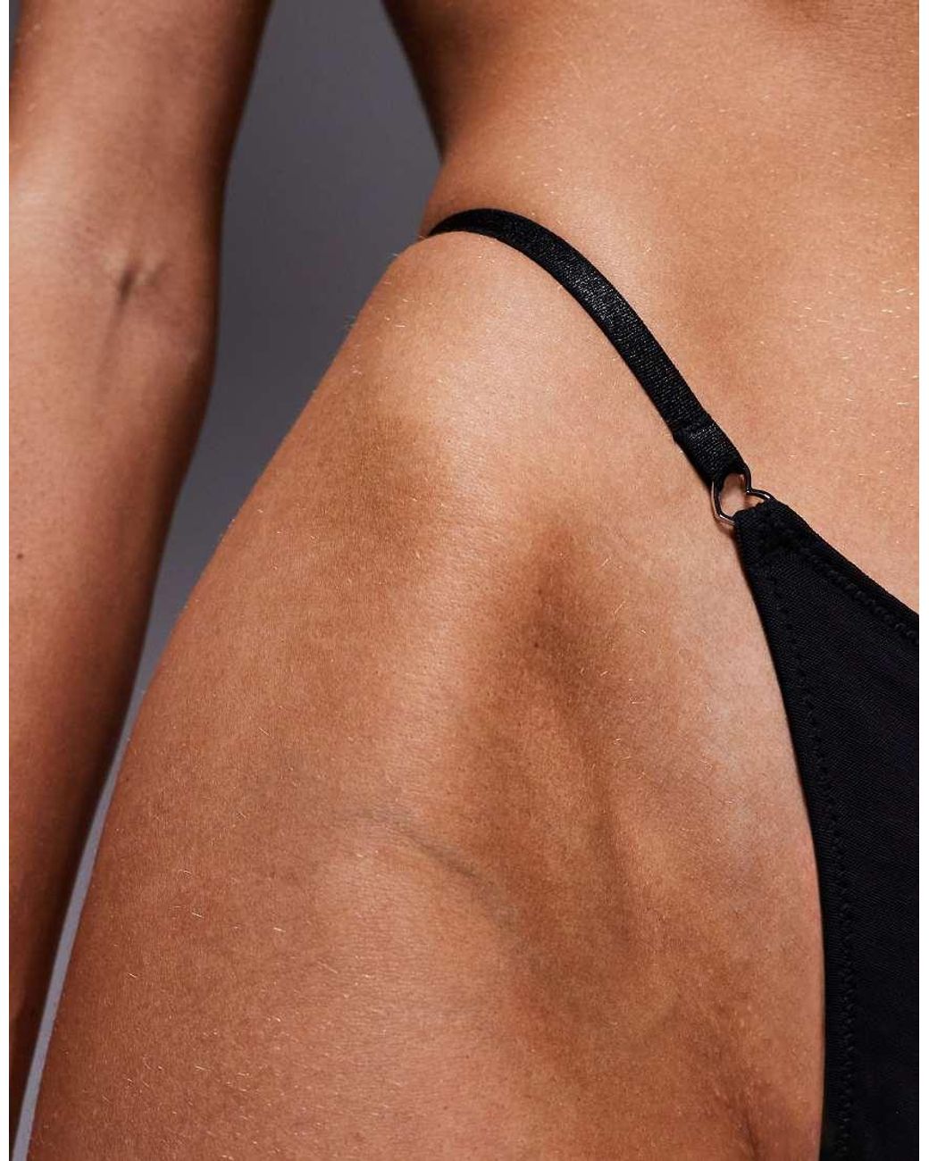 ASOS Brown Tammy Mesh Tanga Thong