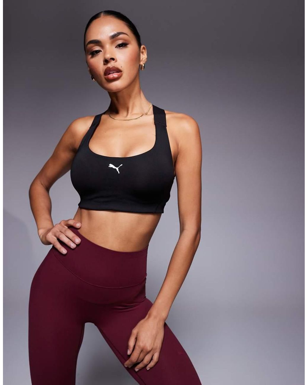 PUMA Blue 4Keeps Adjustable Athlete Sports Bra
