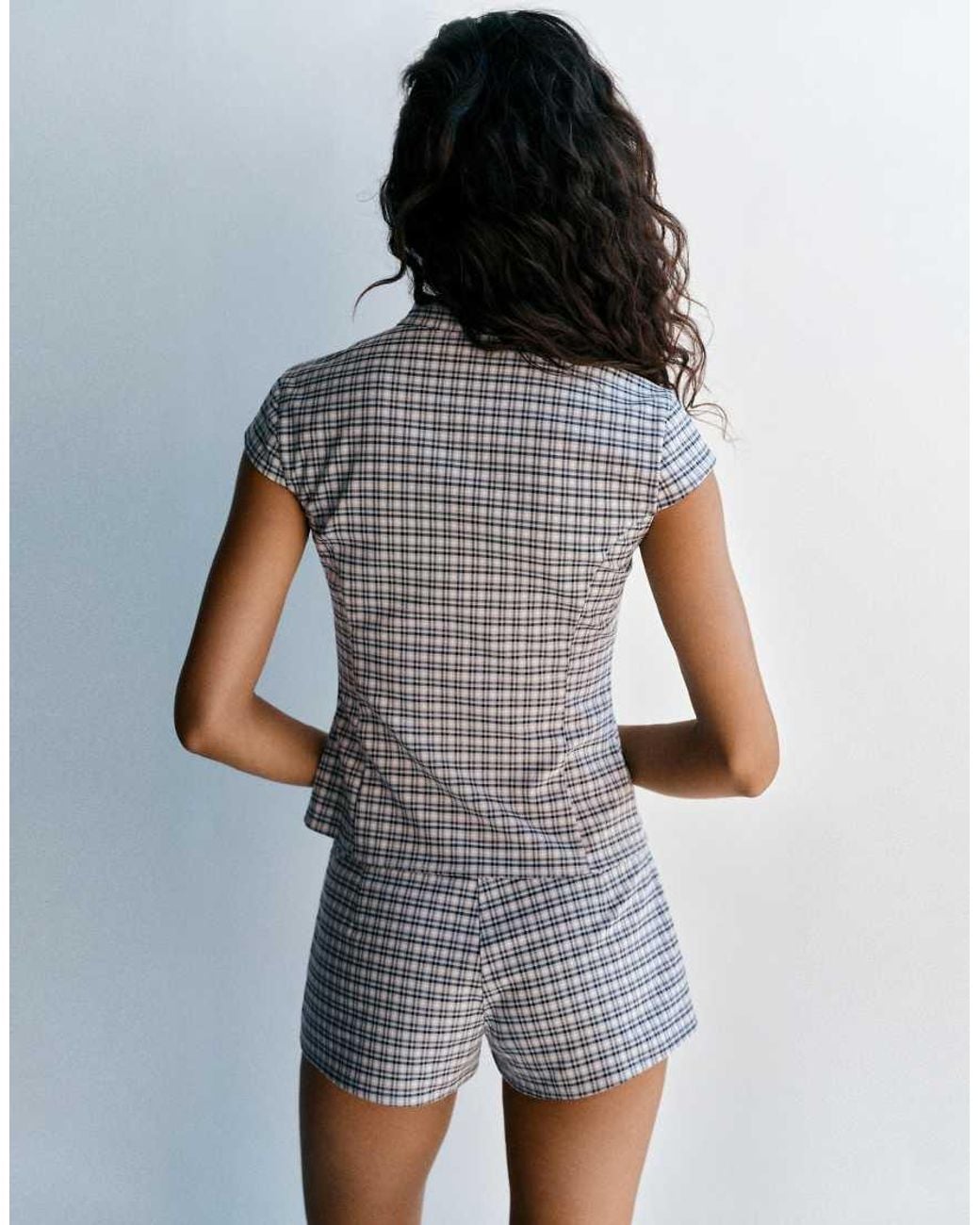 Pull&Bear Multicolor Check Shirt With Frog Fastenings