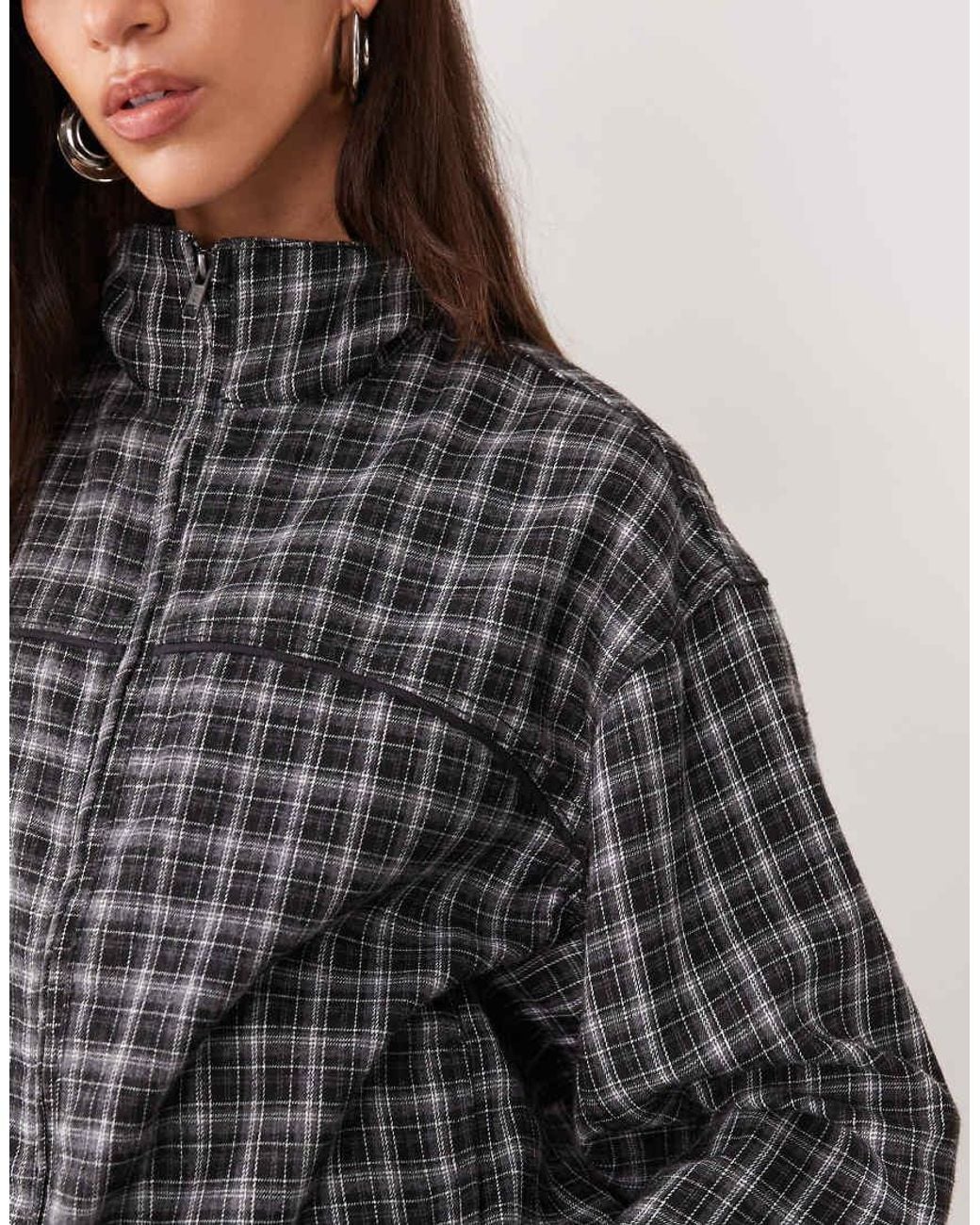 ASOS Black Track Funnel Neck Jacket Co-ord