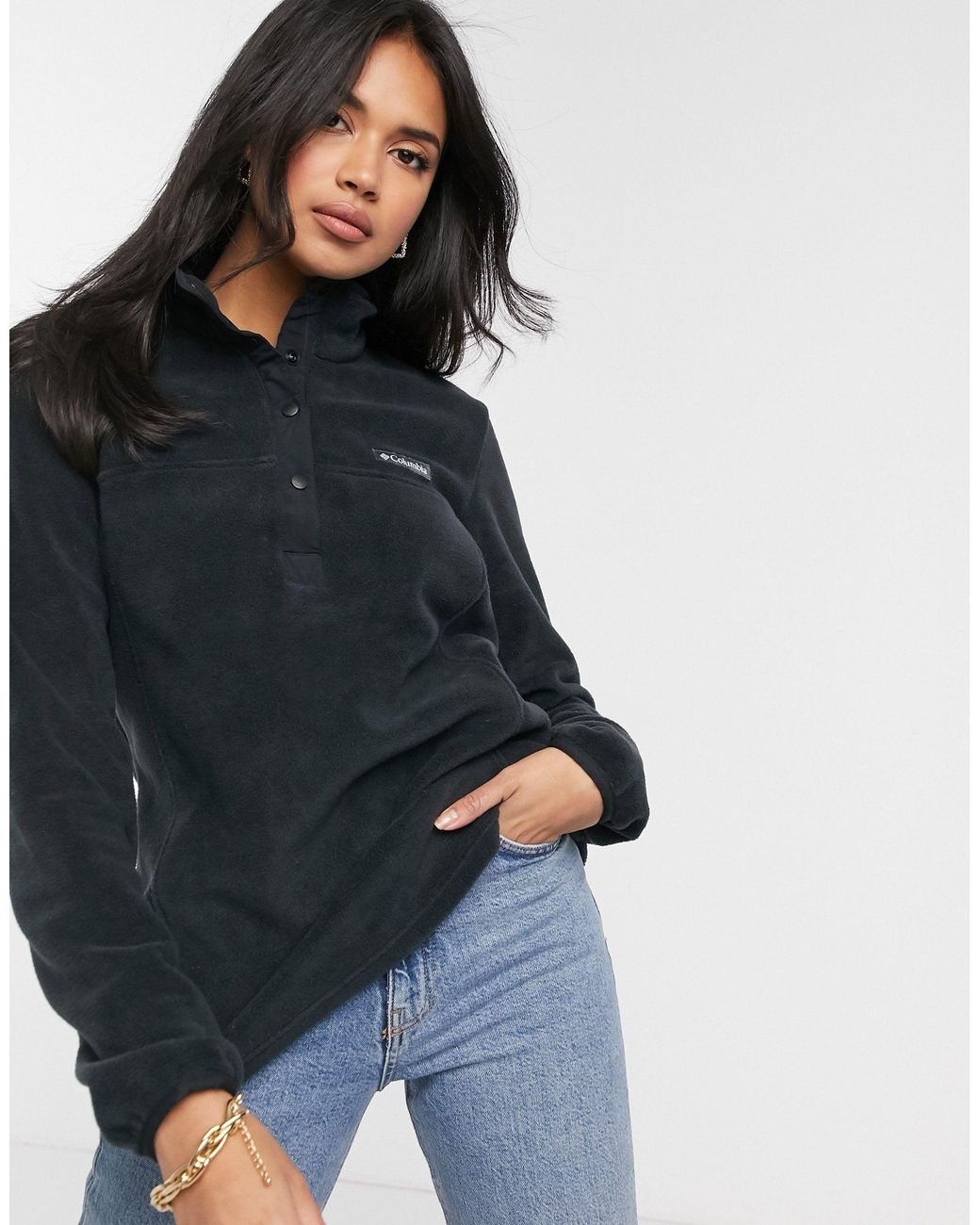 columbia half button pullover