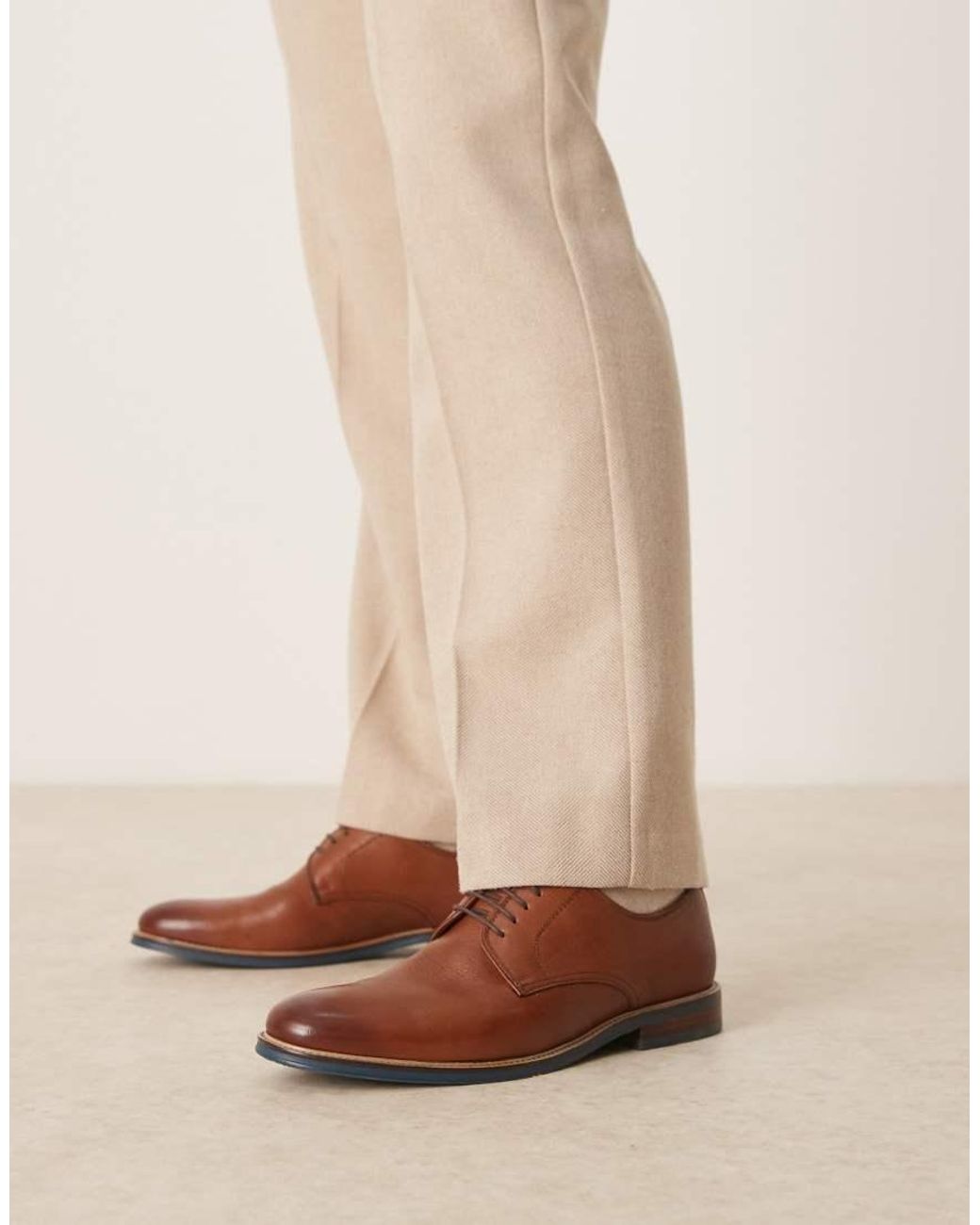 Dune Brown Stanley Brogues for men