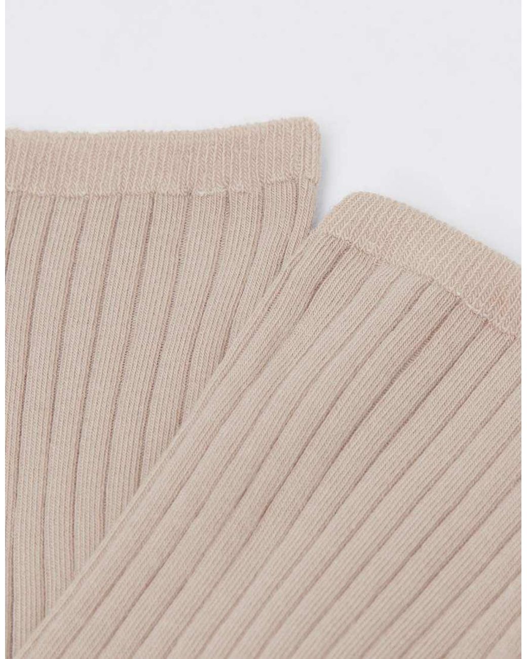 Calzedonia Natural Ribbed Short Socks