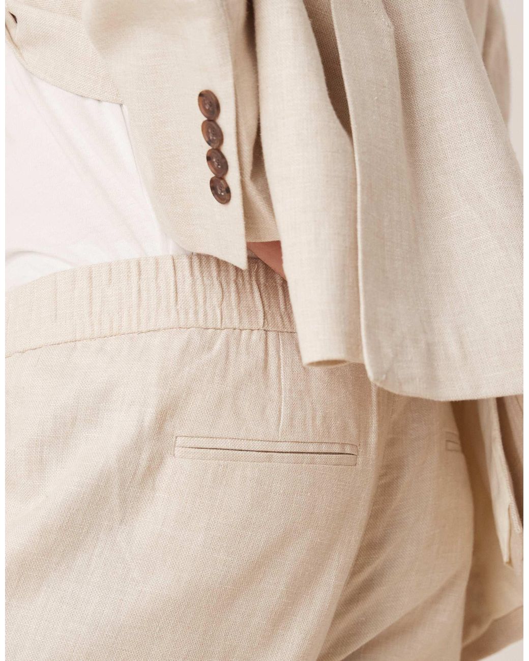 SELECTED Natural Malik Linen Mix Regular Fit Trouser for men