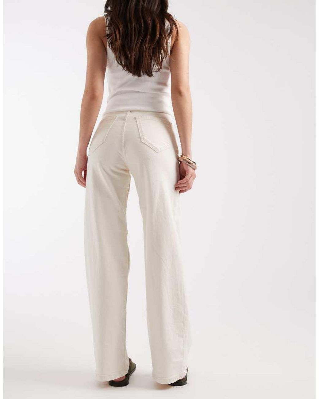 ONLY Blue Hannah Extra High Waist Wide Leg Jeans
