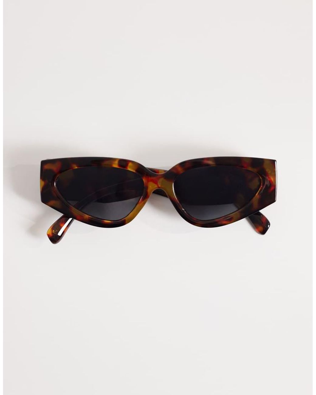 Kaiia Brown Exclusive Angular Sunglasses