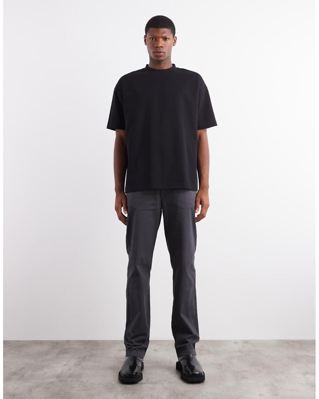ASOS Black Heavyweight Oversized T-shirt for men