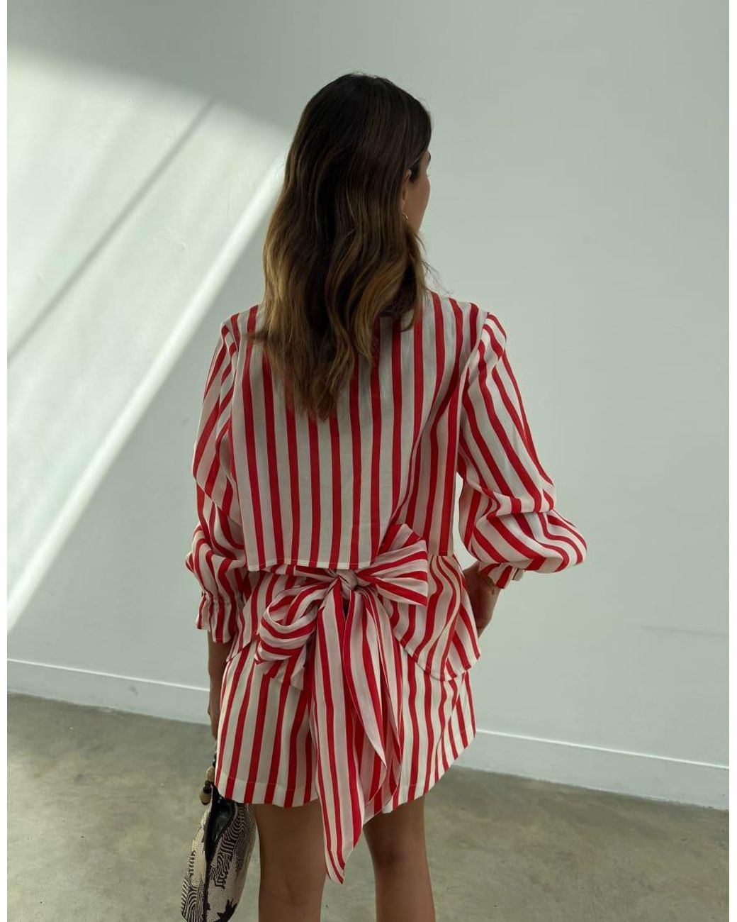 Never Fully Dressed Red Tie Back Shirt Co-Ord