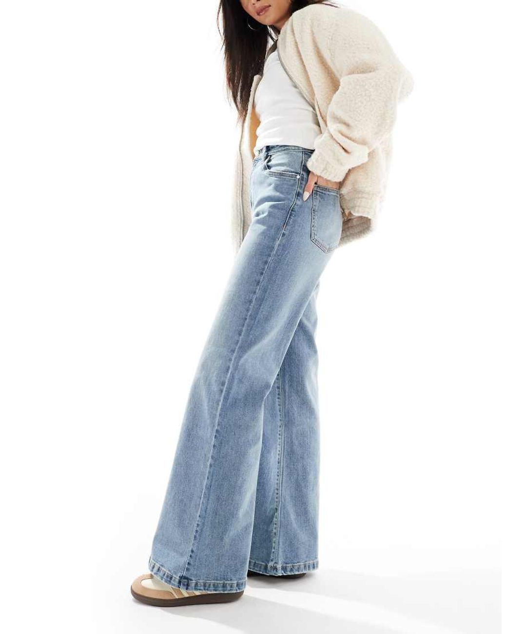 Cotton On Blue Stretch Wide Leg Jean